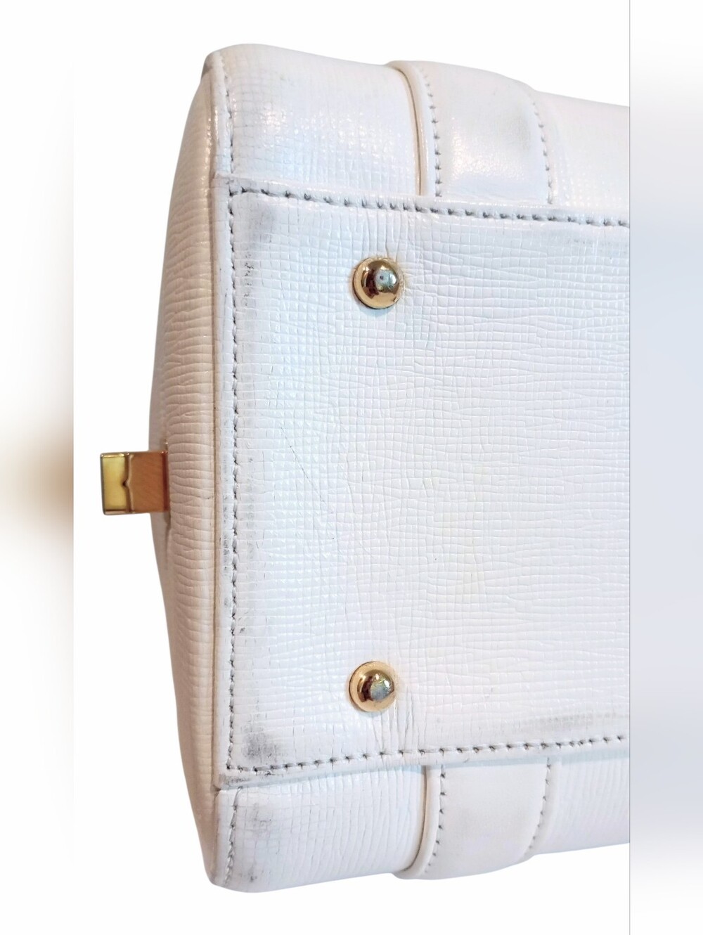 MCM Small Saffiano Leather Boston Bag - Picture 9 of 16
